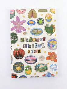 一本女孩贴纸书，包含水果图案和粉彩字母贴纸，可用于DIY手工剪贴簿装饰，适用于手工计划本、日记本、手账本等。 - A - 查看 12