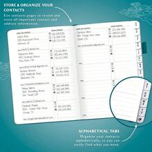 Legend Planner Address Book With Alphabetical Tabs –Telephone Contacts Book For Phone NFUmbersss, Addresses, Passwords, Medium (Dark Teal) - DarkTeal - View 4