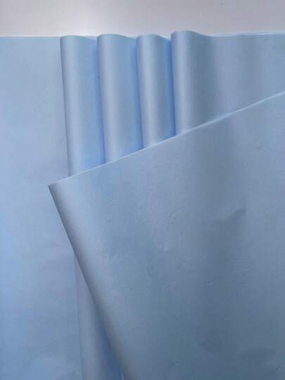 Papel de seda tons de azul 100 unidades 50x70, 50x35 e 25x35 embrulhos, presentes, rococó e pipas