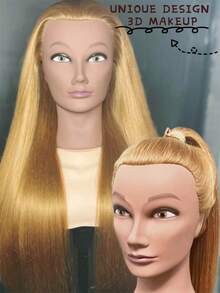 100% African Curly Human Hair Mannequin Head With Stand, Suitable For Hairstylist Practice, Beauty Salon, Braiding, Cutting, Styling - Black - View 13