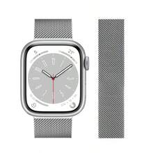 适用于 Ultra3/2 49mm、11/10/9/8/7 以及 SE2 46mm、45mm、41mm、44mm、40mm 的金属米兰尼斯表带，磁吸式表带，可替换表带 - 彩色 - 查看 24