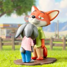 Miniso Bộ sưu tập tượng nhỏ Judy/Nick trong phim Zootopia của Disney - Chất liệu nhựa, thiết kế theo chủ đề hoạt hình, trang trí cảnh vật, trang trí nhà cửa/Bộ sưu tập hộp bí ẩn/Sản phẩm Zootopia/Quà tặng (Ngẫu nhiên 1 chiếc) - Nhiều màu - Xem 6
