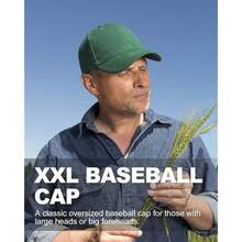 XL XXL Oversize Baseball Cap, 1OO% Cotton Adjustable Dad Hat For Big Heads 23.5\-25.5\, Soft Crown Large Size Cap - 普通邊(2.75")-inkGre1en - 查看 4
