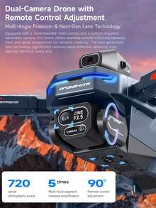 TOKQI Dual Camera FPV Drone With 4.3" Screen, WiFi, Brushless Strong Power, Smart Obstacle Avoidance, Foldable RC Quadcopter, Suitable For Beginners - Multicolor - View 3