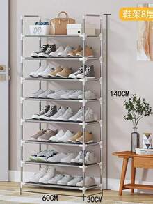 Estante De Almacenamiento 4/5/6/7/8/9 Capas Zapatero Fácil De Montar - Gris - Ver 14