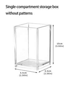 四格透明亚克力波浪形笔筒 | 适用于桌面收纳马克笔、铅笔、彩色铅笔 | 轻巧便携，是办公室、学校和家庭使用的理想之选 - 多色 - 查看 11