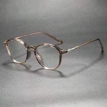 复古时尚圆形镜框眼镜，圆形镜框设计，简约眼镜 WM86151 - 彩色 - 查看 9