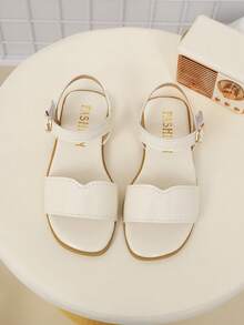 2026新款儿童时尚休闲连体凉鞋,中性风格,设计时尚,适合夏季穿着。款式新颖、优雅简约,高品质童鞋。 - 米色 - 查看 3