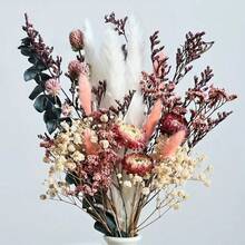 1 Buquê de Flores de Primavera/Verão, Eucalipto, Mosquitinho, Grama-das-pampas, Buquê Floral Natural para Vaso, Casamento, Buquê de Noiva, Decoração de Casa/Escritório, Festa, Adereços de Fotografia, Presente de Aniversário - A - Visão 4