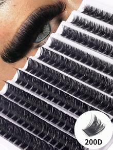 160 Clusters Individual Cluster Lashes DIY Lash Extension Crossed Wispy Soft Daily Cluster Lashes Thin Band Natural False Eyelasheslash Clusters,Eyelash Clusters,Individual Eyelashes,Lashes,Fake Lashes - D - View 7