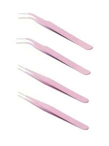 2pcs Stainless Steel Curved Colorful Tweezers For Nail Art Sticker, Rhinestone Applying, Eyelash Extensions, DIY Tools, Random Color Back To School,Back To School,School Supplies - Multicolor - View 10