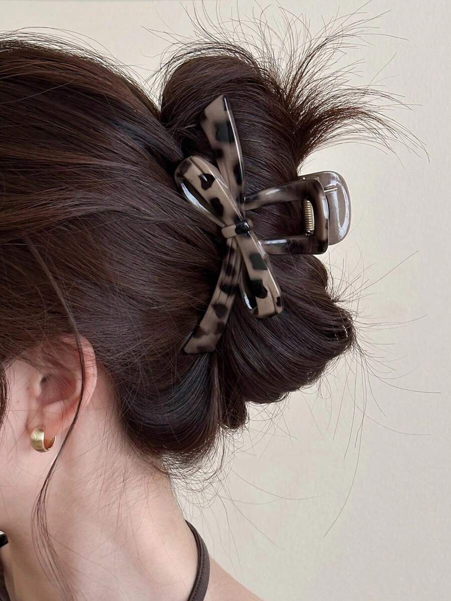 浪漫蝴蝶结发夹 - 时尚发夹，为任何发型增添柔美女性魅力，适合固定半扎发、马尾辫和发髻，优雅日常佩戴 - 彩色 - 查看 1