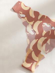 5pcs/Pack Women's Hollow Heart Design Comfortable Sexy Low-Waist Thong Panties, Valentine's Day - Multicolor - View 8