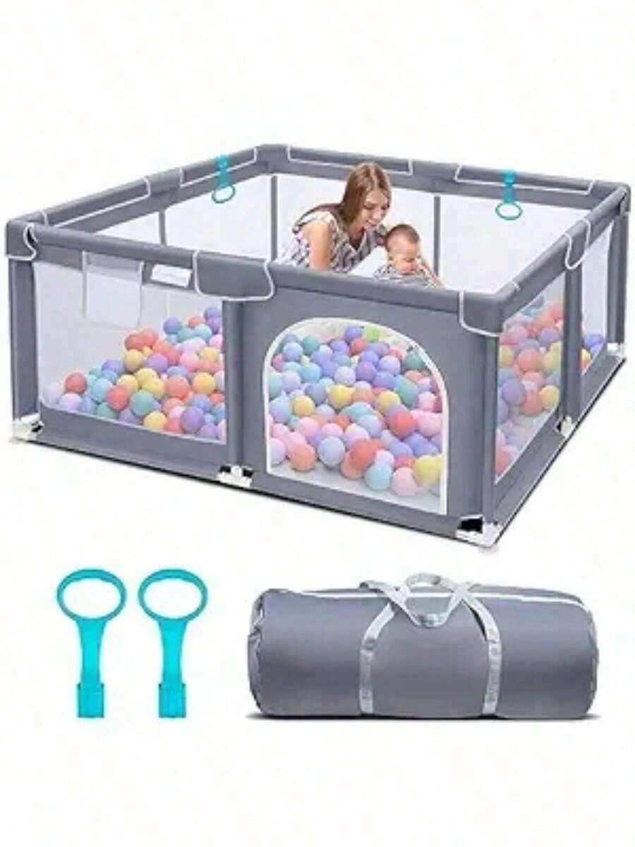 Baby Playpen, Portable Baby Playpen,Sturdy And Safety Playard With Soft Breathable Mesh, Indoor And Outdoor Baby Fence, Portable Playpen For Babies And Toddlers,Essential For New Moms,Baby Needs,Baby Gate,Newborn Gift