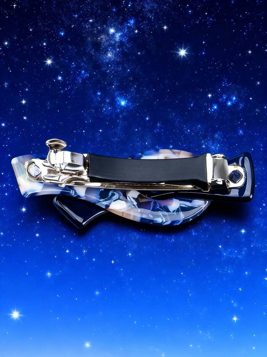 Small Lightweight Half-Up Spring Clip Back Head Hair Clip Chic Versatile Top Clip Hair Accessories Korean Style Hair Claw Hairp - Màu be - Xem 1