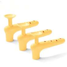 3 paquetes de protectores de manija de puerta de silicona suave - ajuste universal, antideslizante y multicolor (azul/gris/amarillo) para bebés, diseño elástico que se desliza fácilmente sin rayar las paredes - Multicolor - Ver 23