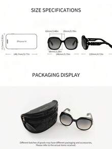 Dior Women's Large Frame Black Sunglasses, Fashion - Black - View 9