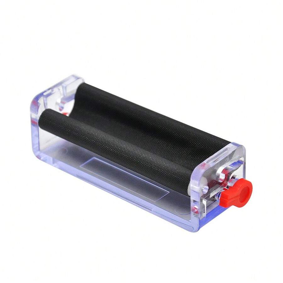 1pc Adjustable Manual 70mm Cigarette Rolling Machine, Acrylic Material Cigarette Device - Transparent - View 1