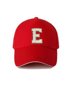 1 PC Children 26 Alphabet Personalized Sun Hat Baseball Caps Girls Boys Snapback Hat Adjustment Outdoor Casual Sun Hats 8-16Y - Red - View 6