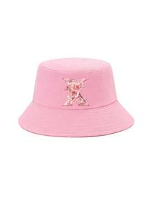 1 buah Topi Ember Anak Perempuan Warna Pink Elegan dengan Motif Huruf Bunga Mawar, 26 Pilihan Huruf, Manis & Chic, Bergaya, Ringan, dan Melindungi dari Matahari, Cocok untuk Pemakaian Sehari-hari, Aktivitas Luar Ruangan, Sekolah, dan Hadiah - Berwarna merah muda - View 21