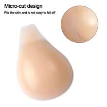 1 Pair Sexy Self Adhesive Bra Silicone For Women Cover Bra Pad Breast Lift Chest Stickers Strapless Breast Petals Nude Bra - Gầy - Xem 2