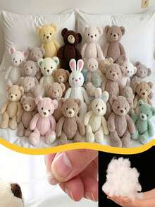 100g/300g/500g/1000g Polyester Fiber Filling, Vacuum Compressed, Suitable For Plush Crochet Dolls And DIY Throw Pillows, White - Filler - 100g - View 4