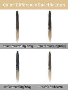 Tóc nối dreadlock tổng hợp 24 inch, 10 sợi, kiểu hippie, một đầu nối, màu đen nâu, rộng 0.6 cm, kiểu reggae, tóc móc cho nữ, thích hợp cho Giáng sinh, Năm mới, lễ hội Carnival, lễ hội âm nhạc. - Nhiều màu - Xem 9