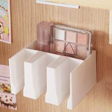 Wall-Mounted Storage Rack Large Capacity No Punching Toothpaste Drain Holder Dual Purpose Multi-Grid Bathroom Shelf - Multicolor - View 4