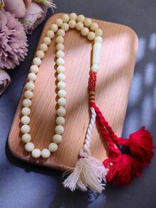 1条经典优雅45颗亚克力珠念珠手链，适合男士日常祈祷佩戴 - 彩色 - 查看 5