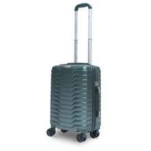 PC+ABS Hard Shell Lightweight Suitcase 4 Spinner Wheels TSA Lock Dark Green Cabin Checked Luggage - Small 20 Inch - View 5