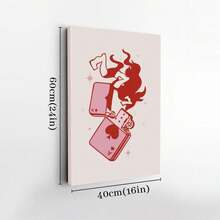 2D Flat Print, 1pc Framed Canvas Wall Art, 777 Lighter 777 Angel Number Lucky Art Print Canvas Poster Painting Home Wall Decor, Ideal Gift For Bedroom Living Room Hallway Dorm, Ready To Hang - 列印 - 查看 10