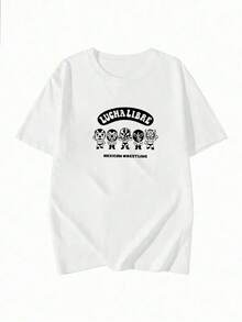 Short-Sleeved T-Shirt For Women, Summer, Round Neck, Loose Top - White - View 3
