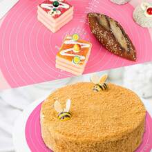 Non-Stick Silicone Kneading Dough Mat Cookie Pastry Baking Pads Sheet Kitchen Table Mat Kneading Rolling Mat Baking Tool - Multicolor - View 7