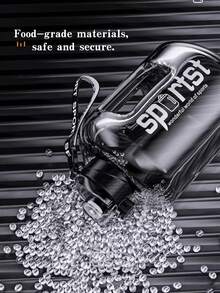 1pc Super Large Capacity Water Bottle, Viral Tonton Bucket, Sports Water Bottle, Water Jug, Fitness For Men & Women, Students, Portable Water Bottle, Plastic Water Cup, Big Belly Water Bottle - Multicolor - View 10