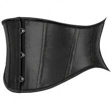 1pc Women's Short Waist Cincher, Bust Enhancing Slimming Corset, Suitable For Parties And Daily Wear - A - View 3