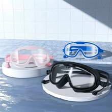 3pcs Anti-Fog High Definition Waterproof Swimming Goggles, Large Frame Swimming Goggles, Swimming Equipment - Multicolor - View 1