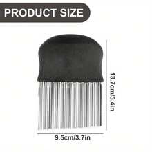 1/2Pcs Crinkle Cutter Knife, Stainless Steel Crinkle Cutter, Potato Potato Chipper Chip Cutter, Vegetable And Fruit Wave Knife, Crinkle Cutter French Cutter For Vegetables, Carrots - Multicolor - View 8