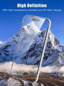 4pcs Full Screen Tempered Glass Screen Protector, Edge-To-Edge Coverage, Fingerprint-Proof, Waterproof, Scratch-Resistant, High Sensitivity Touch, 9H Hardness Anti-Shatter, Compatible With IPhone 17Pro Max/17 17Pro/17 Air/16 Pro Max/16/16 Pro/16 Plus/15 Pro Max/15/15 Pro/15 Plus/14 Pro Max/14/14 Pro/14 Plus /13 Pro Max/13/13 Pro/12/12 Pro/12 Pro Max/11/11 Pro Max Full Series - Clear - View 6