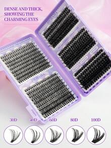 552/630/660簇高容量睫毛嫁接,D型,自然卷翘柔软单根睫毛,混合款式,高度9-18mm,0.07mm超轻,防水貂毛黑色3D效果假睫毛,适合淡妆、浓妆、日常妆、卡通妆,方便携带,适合日常出行,适用于各种场合。睫毛簇,单根睫毛,假睫毛。 - D - 查看 10