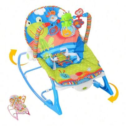 Silla Mecedora Vibradora De Bebé Musical Con Juegos Columpio