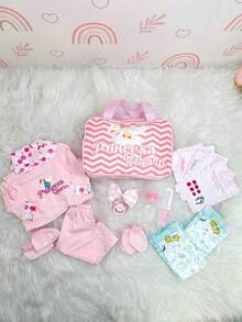 100% Realistic Silicone Reborn Baby Doll Princess With Accessories - 黑與白 - 查看 7