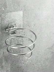 1个不锈钢壁挂式吹风机支架，无需钻孔，浴室/卧室收纳架，防水防锈，吹风机整理架 - A - 查看 8