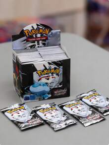4/8/12包宝可梦白焰补充包，包含对战与进化交易卡，惊喜全息稀有卡，随机款式，是动漫和宝可梦粉丝的理想礼物。 - 彩色 - 查看 2