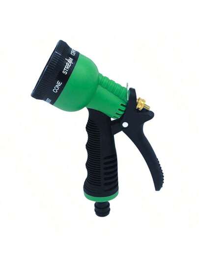 1支户外花园高压喷枪：适用于浇灌植物和草坪，配有可调节控制阀和喷嘴
