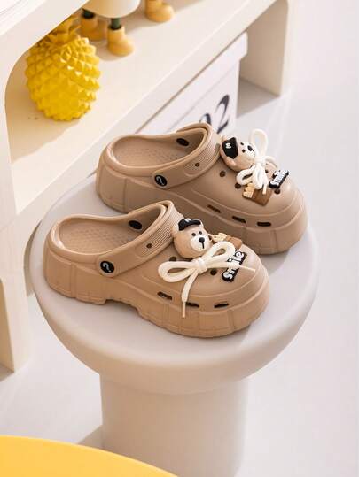  ASOFTER Spring/Summer New Arrival, Versatile Outer Wear, Valentine's Day Gift, Teddy Bear Decor, Sweet Girl Style, Platform Sandals, Increase Height & Leg Length, Non-Slip Soft Sole, Trending Ins-Style, Student Friendly, Suitable For Strolling, Dating, Traveling, Commuting, Home Wear