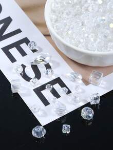 Diamond Beads Kit, Boxed Transparent Rhombus Beads Kit For Jewelry Making,DIY Necklaces Bracelets Earrings Handicrafts Jewelry Accessories - Boxed Transparent Diamond-shaped Beads - View 2