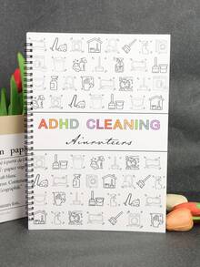 ADHD Cleaning Spiral Planner | Structured Cleaning Schedule & Habit Tracker For Home Organization - A - View 9