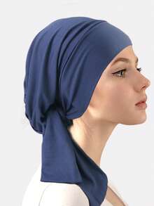 1pc Women Lace Trim Headscarf With Ribbons, Headband Headwrap, Chemo Cap, Suitable For Daily Use - Lace - View 11