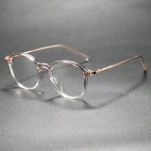 复古时尚圆形镜框眼镜，圆形镜框设计，简约眼镜 WM86151 - 彩色 - 查看 7