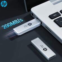 HP USB3.2 Flash Drive 256GB Metal USB Disk 128GB Mini Pendrive 64gb 32gb USB Stick For Desktop Laptop - Dark Grey - View 2